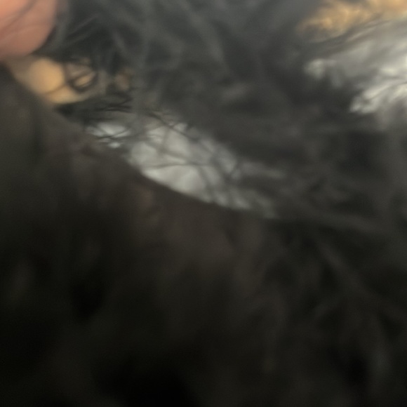 VINTAGE SONIA RYKIEL 80s Ostrich Marabou Coat - Picture 5 of 6